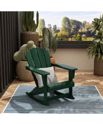 Outdoor Patio Shell-back Adirondack Dining Chair All Weather