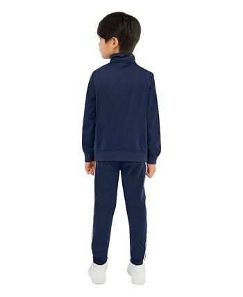 Nike Little Boys Wordmark Taping Tricot Jacket and Joggers, 2 Piece Set ...