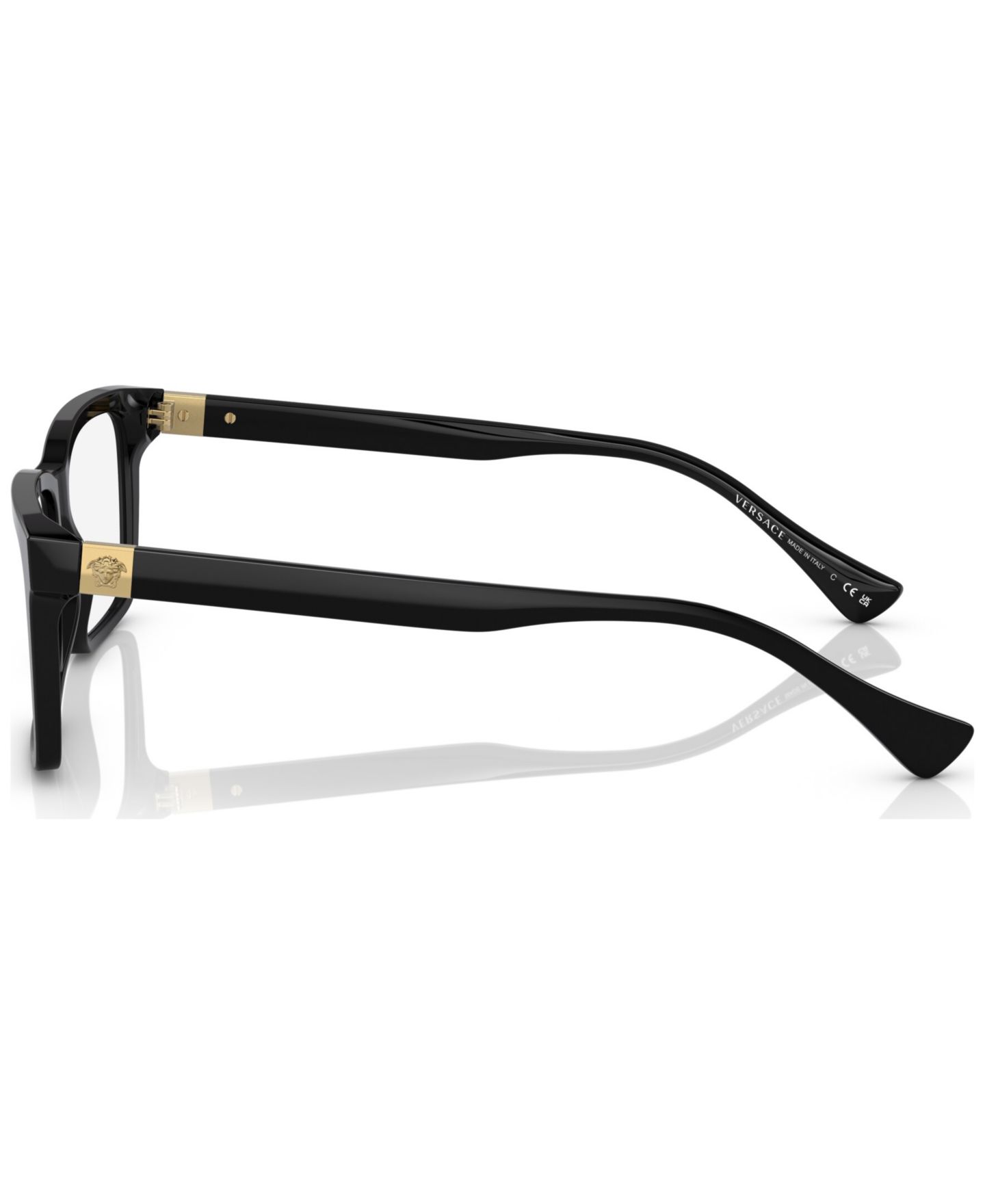Мужские очки Versace Man Rectangle Plastic VE3328 Eyeglasses, цвет: Чёрный — фото 3