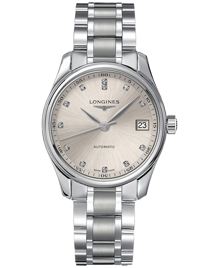 Longines Women s Swiss Automatic Master Diamond 1 20 ct. t.w