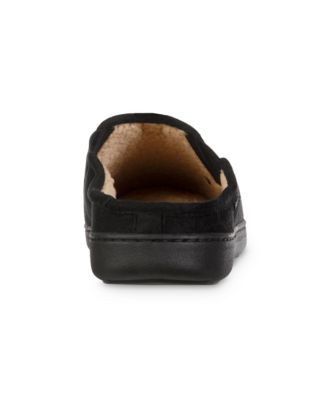 thumbnail image 2 of Suede Clogs Men Isotoner Men's Recycled Microsuede Clog - Vincent Hoodback Slippers Recycled Microsuede Slippers 2 of 11