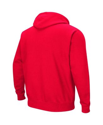 Men's Wisconsin Badgers Big and Tall Arch & Logo 2.0 Pullover Hoodie