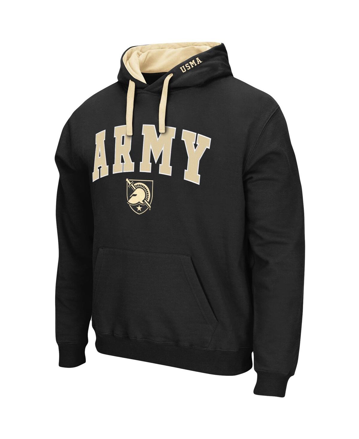 Colosseum Men's Army Black Knights Arch Logo 3.0 Full-zip Hoodie In Black