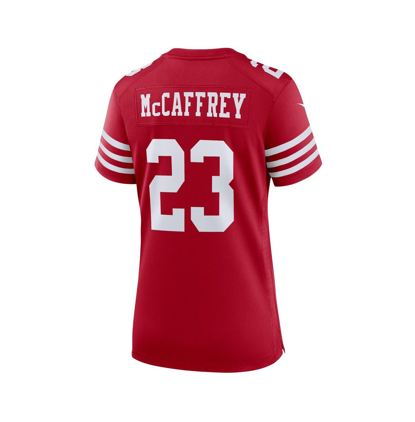 Женский топ Nike Christian McCaffrey Scarlet San Francisco 49ers Game Player Jersey — фото 4