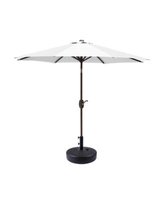 9 Ft Outdoor Patio Market Umbrella with Black Round Base