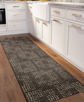 Delano Washable DA1 2'6" x 8' Runner Area Rug