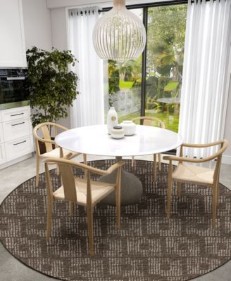 Delano Washable DA1 6' x 6' Round Area Rug