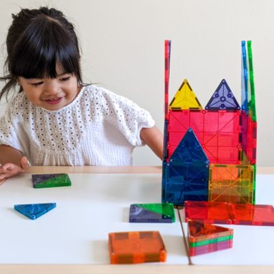 MAGNA-TILES  MAGNA-TILES Classic 32-Piece Magnetic Construction Set, Ages 3+