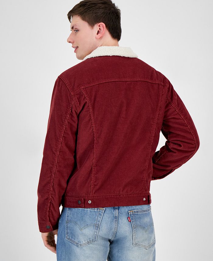 Levi's Men's Regular Fit Sherpa Denim Trucker Jacket Macy's