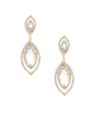 ETTIKA Timeless Crystal Dangle Earrings in 18K Gold Plating - Macy's