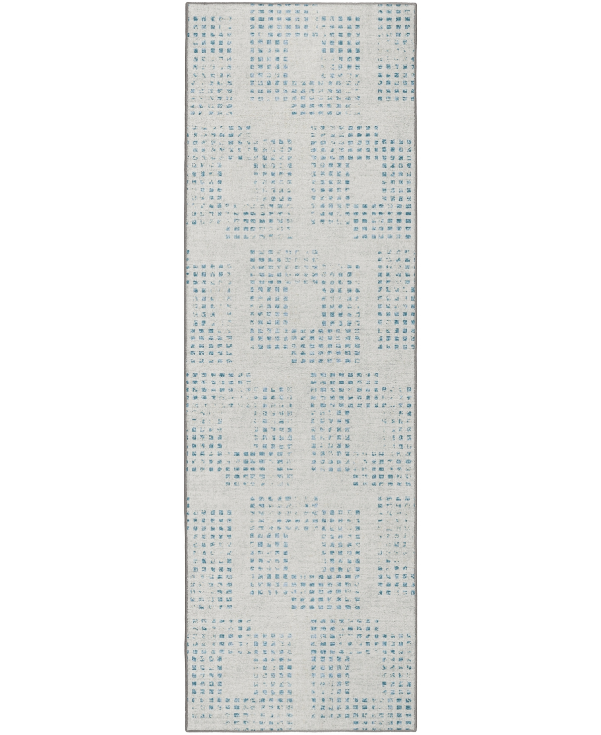 D Style Delano Da1 2'6" X 8' Runner Area Rug In Gray