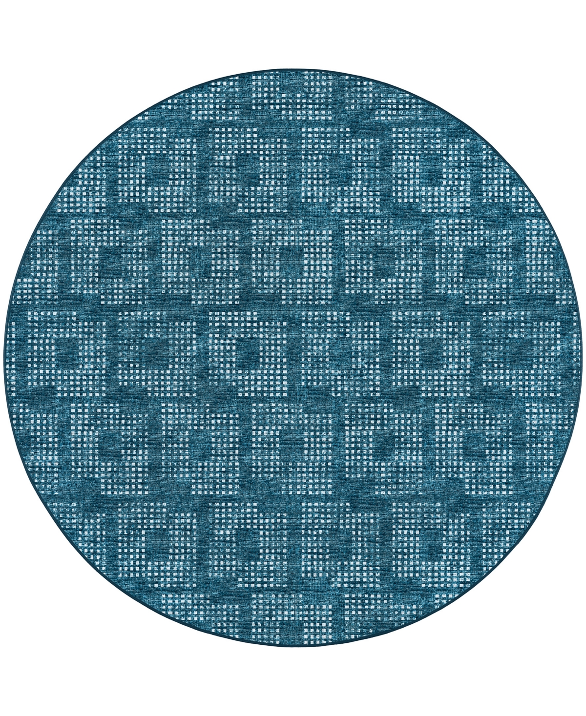 D Style Array Ary-1 6' X 6' Round Area Rug In Navy