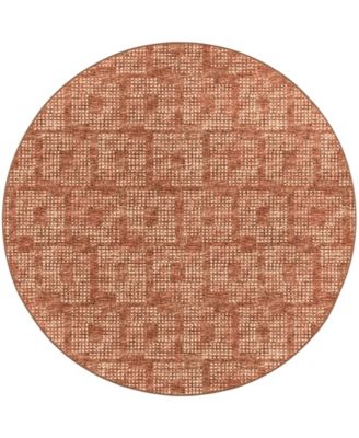 Delano Washable DA1 6' x 6' Round Area Rug