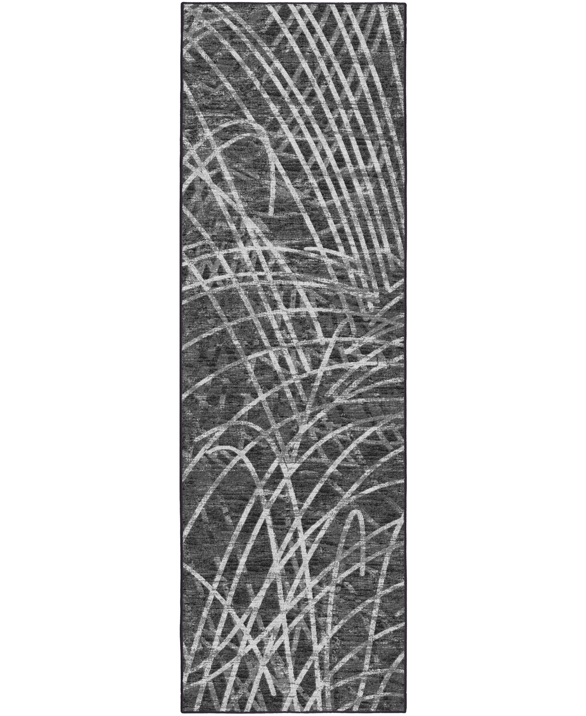 D Style Briggs Brg-2 2'6in x 10' Runner Area Rug - Midnight