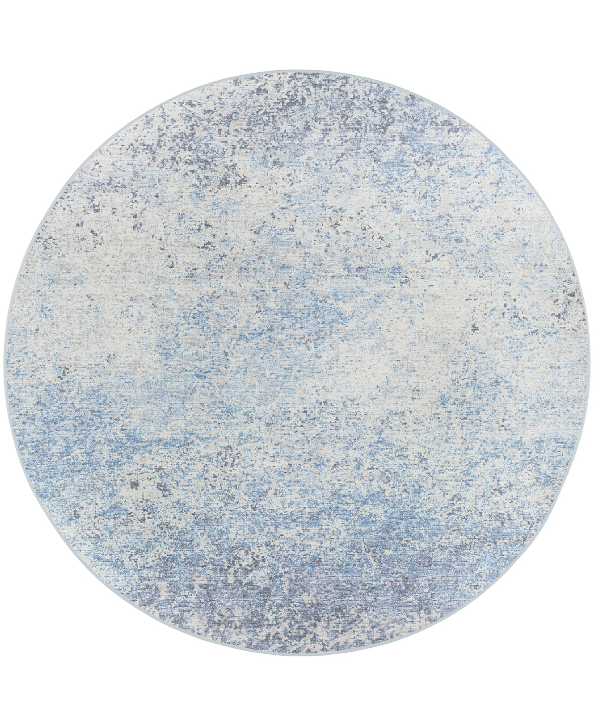 D Style Briggs Brg-3 8' x 8' Round Area Rug - Mist