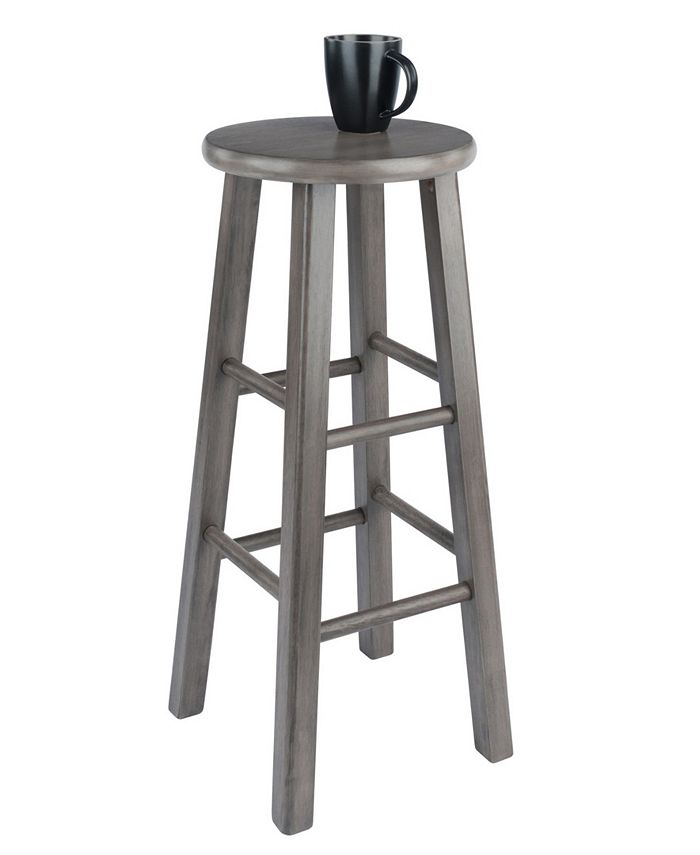 Winsome Ivy 29.1" Wood Square Leg Bar Stool Macy's