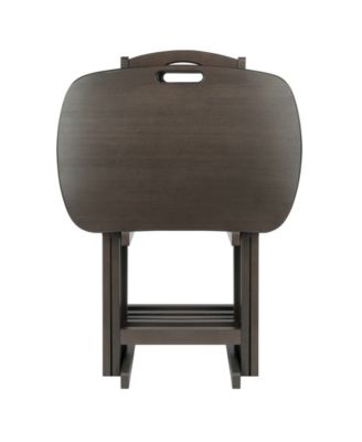 Lucca 5-Piece Wood Snack Table Set