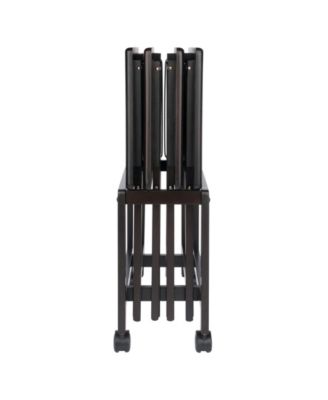 Allen 5-Piece Wood Snack Table Set