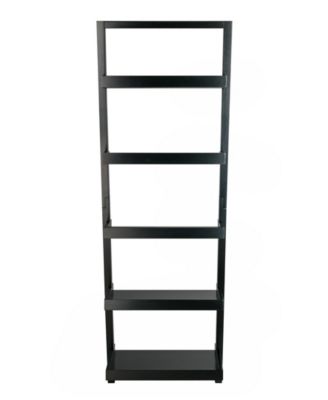 Bellamy 69.36" Wood 5-Tier Leaning Shelf