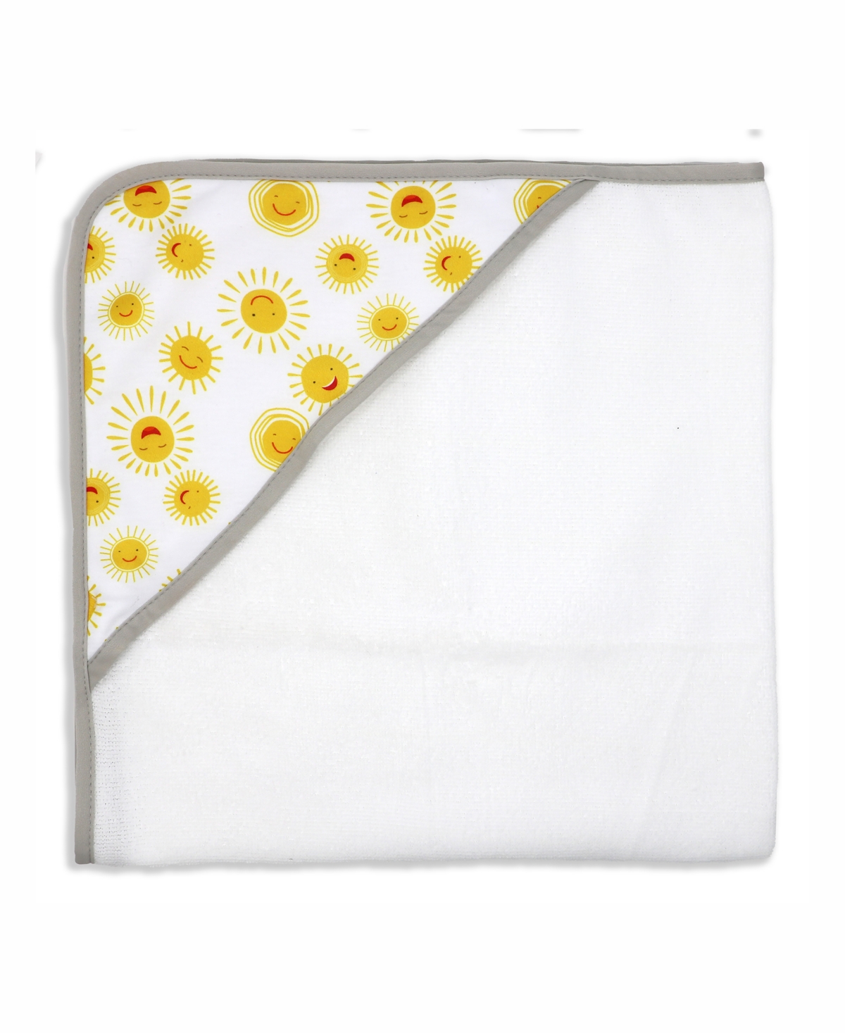 3 Stories Trading Baby Boys and Girls Hooded Towels, Pack of 3 - Yellow and White