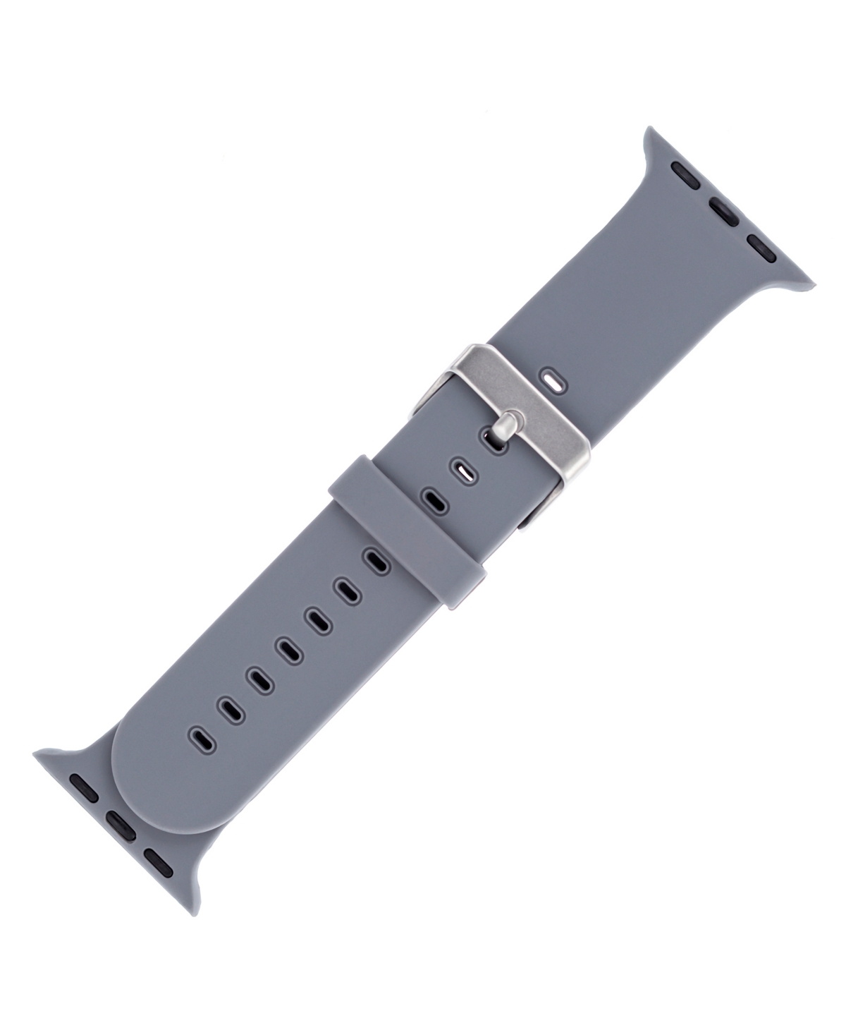 Withit Gray Smooth Silicone Band Compatible With 42/44/45/ultra/ultra 2 Apple Watch