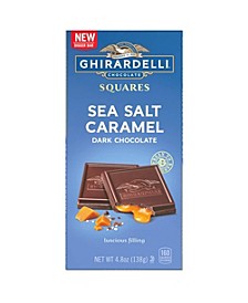 GHIRARDELLI Sea Salt Caramel Dark Chocolate Squares Bar, 4.8 Oz Bar