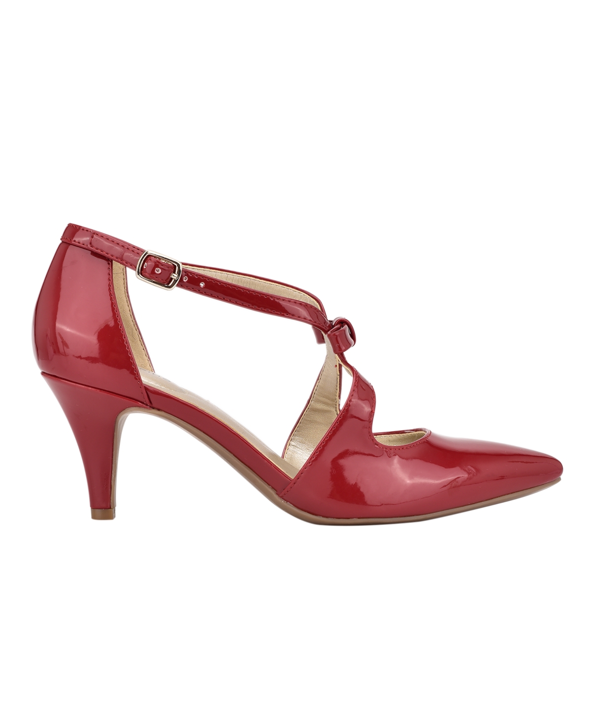 1950s Style Shoes | Heels, Flats, Boots, Sandals Bandolino Womens Zeffer Detail Dress Pumps - Red $51.75 AT vintagedancer.com