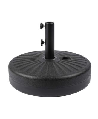 9 Ft Outdoor Patio Market Umbrella with Black Round Base