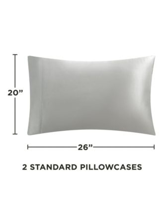 Satin 2 Piece Pillow Case Set, Standard