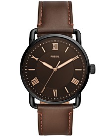 Men's Copeland Brown Leather Strap Watch 42mm