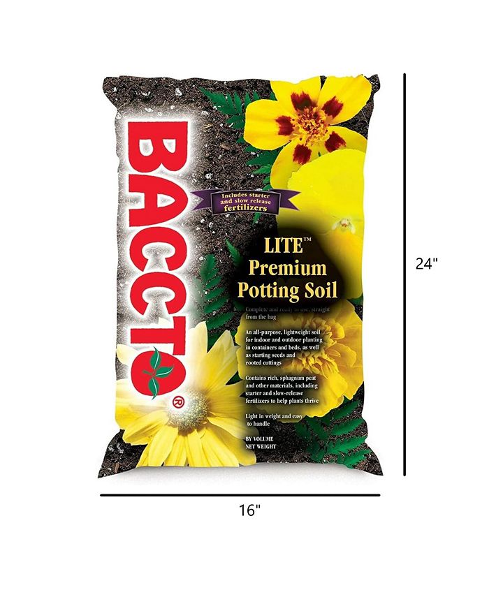 Michigan Peat Company Michigan Peat 1440 Baccto Lite Premium Potting Soil, 40Quart Macy's