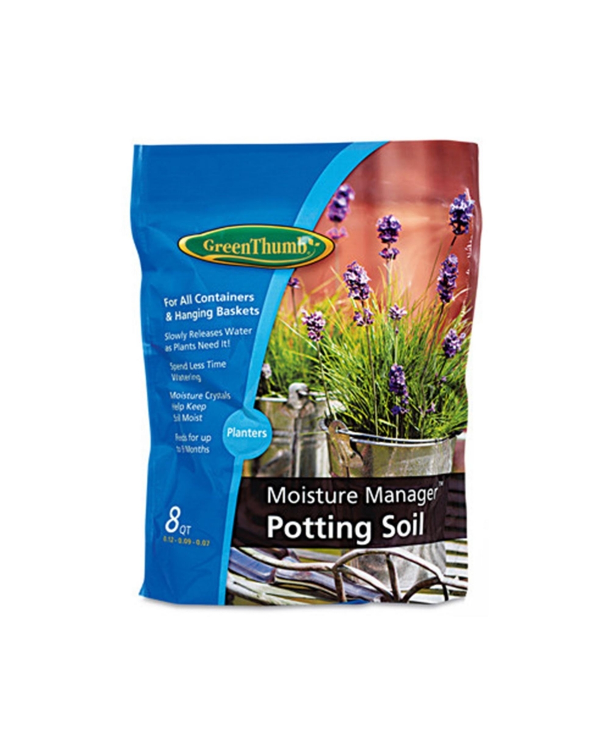 UPC 071645005187 product image for Green Thumb Moisture Manager Potting Soil, 8 Qt Bag | upcitemdb.com