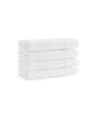Luxury Turkish Hand Towels, 4-Pack, 600 GSM, Extra Soft  Plush, 18x32, Solid Color Options with Dobby Border