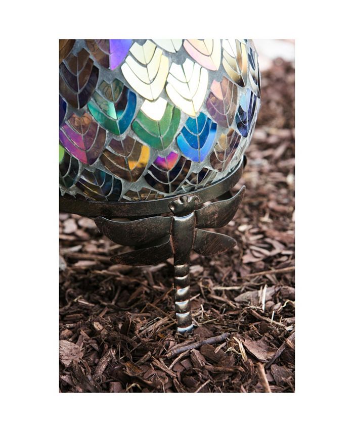 Evergreen Dragonfly Adorned Metal Gazing Ball Stand Macy's