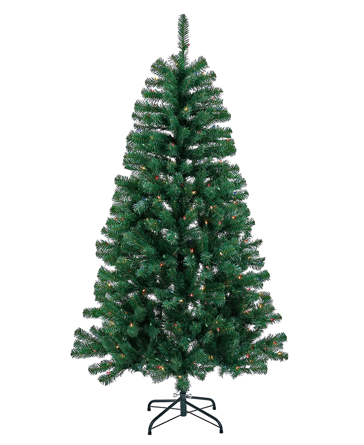 National Tree Company Acacia Pre-lit Christmas Tree With 300 Clear Incandescent Or Multicolor Lights, 6' In Multicolored