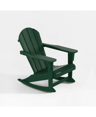 Outdoor Patio Shell-back Adirondack Dining Chair All Weather