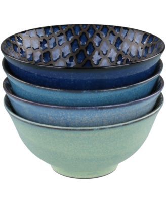 Four Dinner Bowls, 9.5"