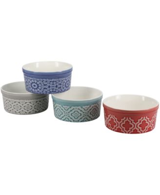 Dominique Set of Twelve Ramekins, 6 oz and 10 oz