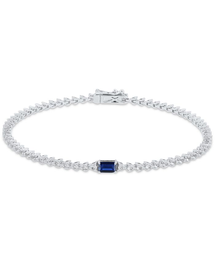 White topaz tennis bracelet Clearance