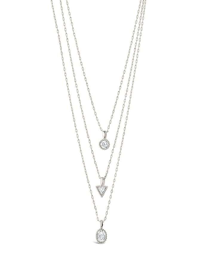 Sterling Forever Julie Layered Necklace - Macy's