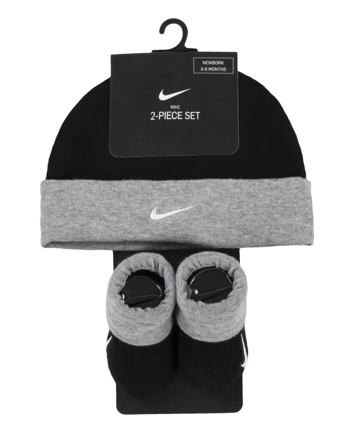 Nike Baby Boys or Baby Girls Swoosh Hat and Booties, 2 Piece Set