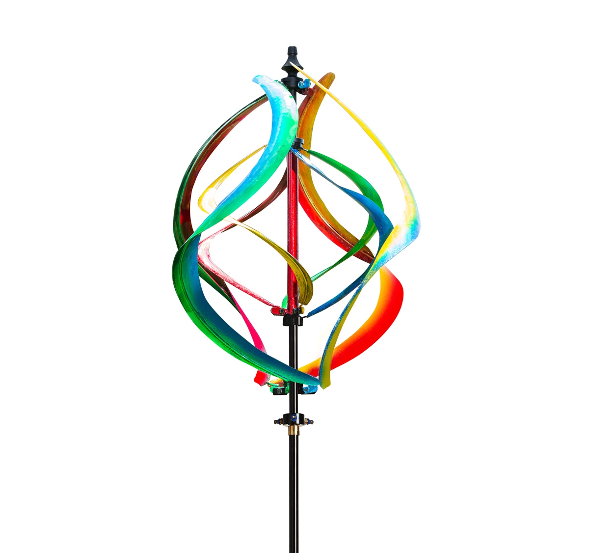 Evergreen 89"h Misting Wind Spinner, Multicolor Helix- Fade And Weather Resistant Outdoor Decor For Homes, Yar In Multicolored