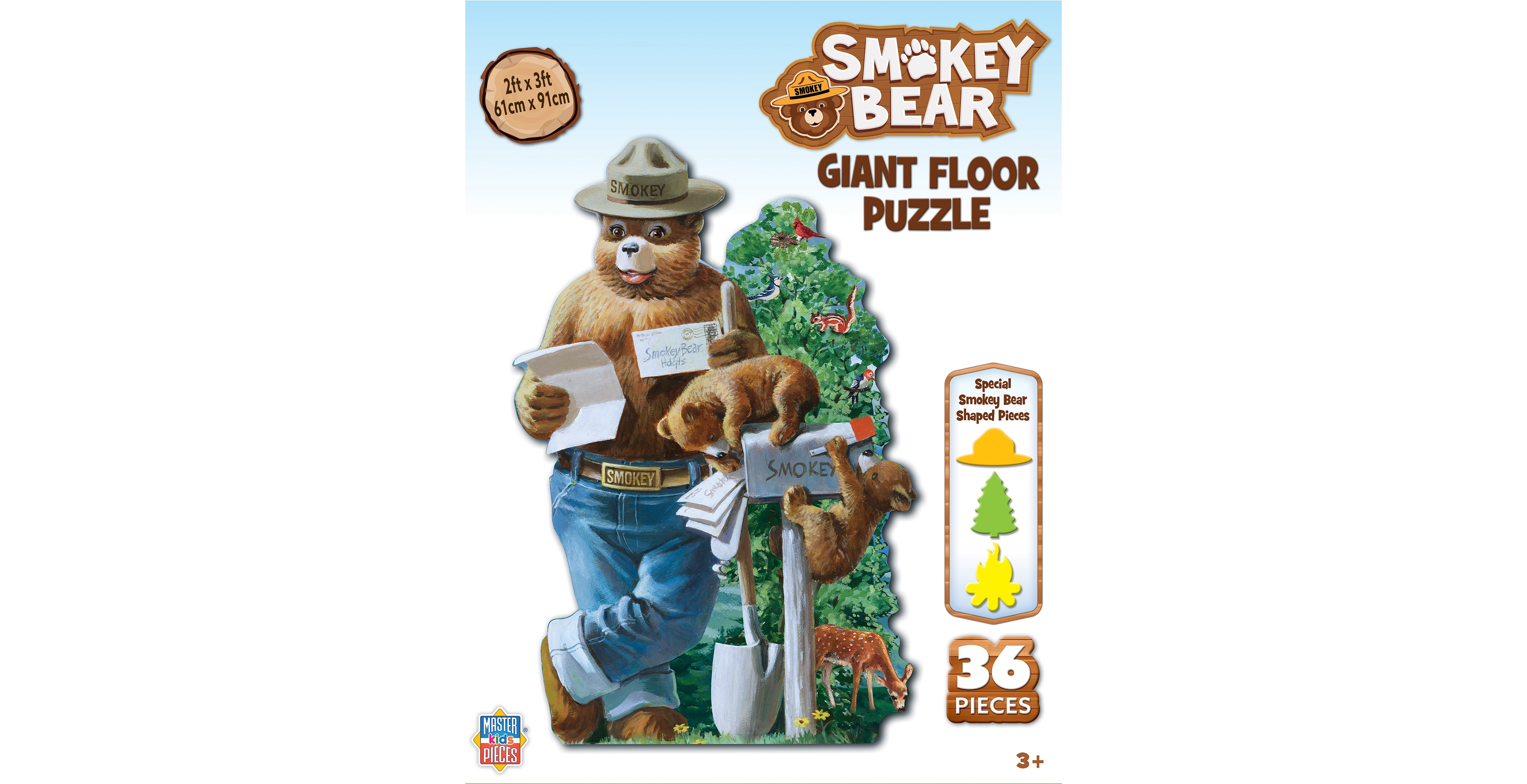 MasterPieces Smokey Bear 36 Piece Floor Jigsaw Puzzle for Kids