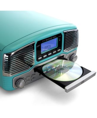 Retro Wireless Bluetooth Record and CD Player