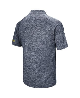 Men's Navy Michigan Wolverines Big and Tall Down Swing Polo Shirt