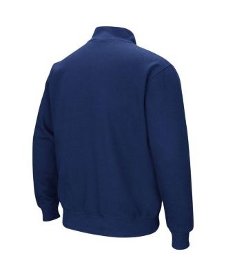 Men's Navy Michigan Wolverines Big and Tall Tortugas Quarter-Zip Jacket