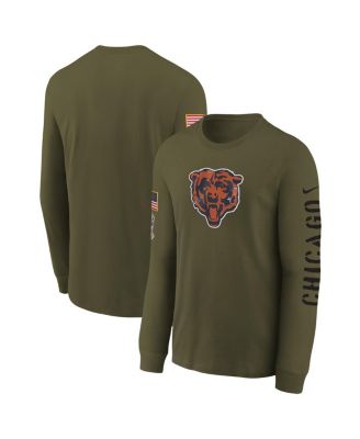 Men's Nike Olive Chicago Bears 2022 Salute To Service Long Sleeve T-Shirt