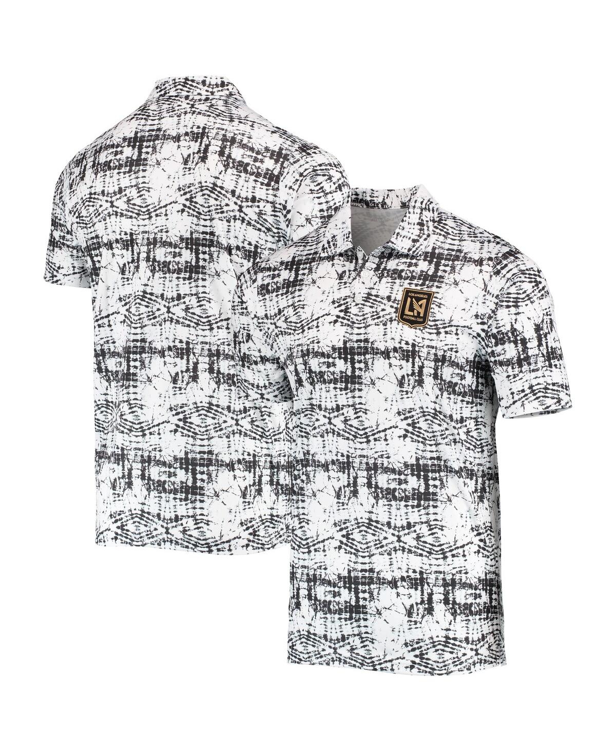 Shop Antigua Men's  Black Lafc Vivid Polo Shirt