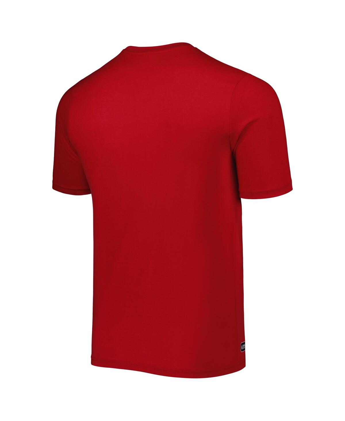 New Era Red Tampa Bay Buccaneers Combine Authentic Training Huddle Up T-shirt In Red