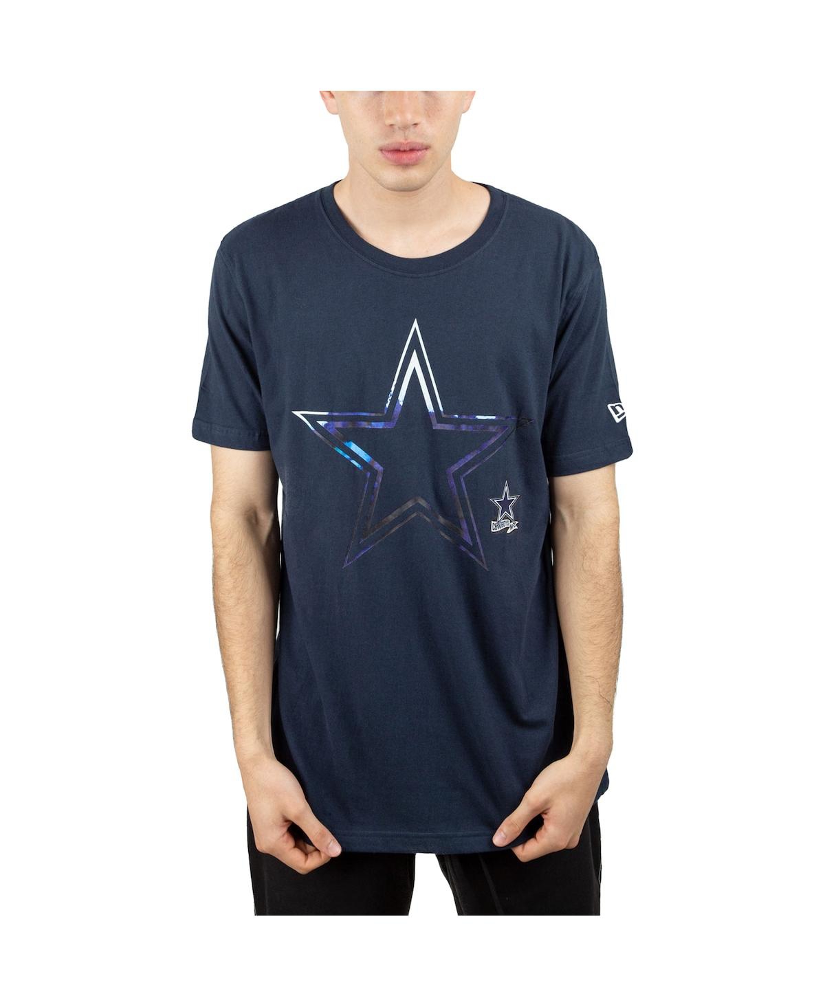 Shop New Era Men's  Navy Dallas Cowboys Sideline T-shirt